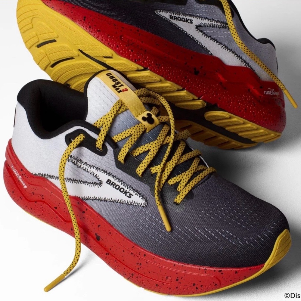 RunDisney Brooks Glycerin22 Mickey Black and Red Running Shoes, NIB!